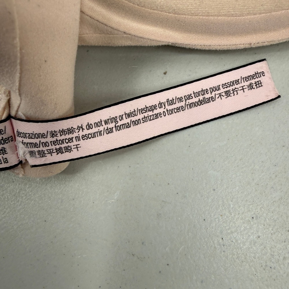 Victoria's Secret Incredible Lined Demi Bra Womens 34C Beige‎ Underwire 398058 - Picture 10 of 11